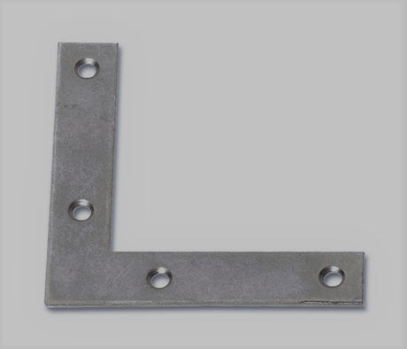 Piastra di rinforzo a squadra Minutex in acciaio zincato 4x4 cm