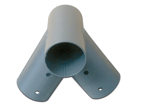 Giunto a tre vie rotondo MINUTEX in acciaio verniciato grigio grafite