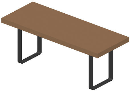 MINUTEX 218S35 - GAMBA "NEAT" BASE 25 cm H 35 cm ACCIAIO COLORE SU RICHIESTA MINUTEX