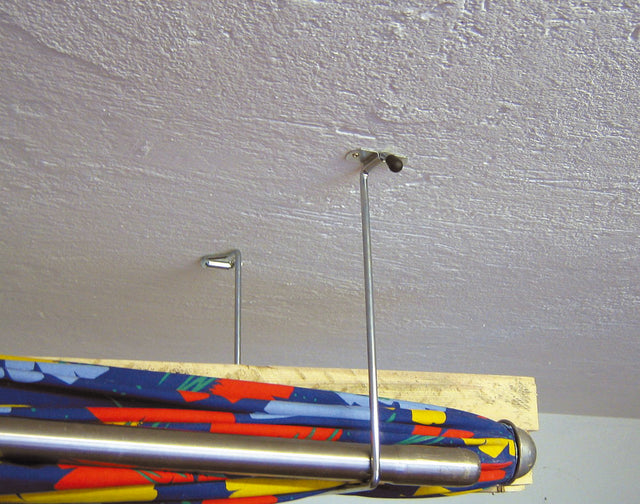 Portatutto da soffitto MINUTEX in acciaio zincato bianco per organizzazione.