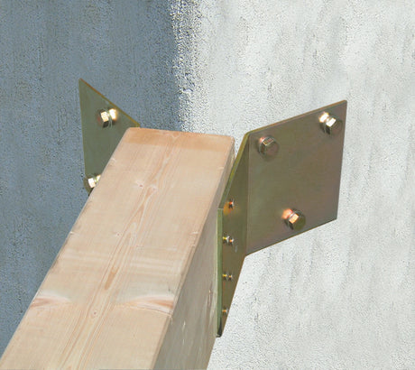 Supporto per travi ad angolo Minutex 80x120 in acciaio zincato