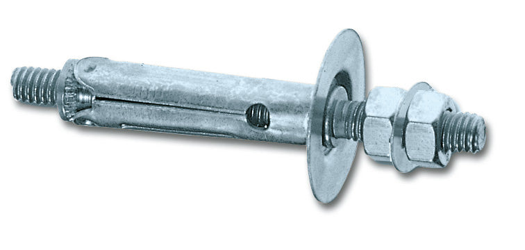 Tassello MINUTEX in acciaio zincato bianco con dado e rondella M4x40