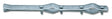 Staffa di fissaggio doppia Minutex 760DY zincata bianca per antenna