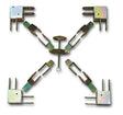 MINUTEX 901 - KIT FERRAMENTA GAZEBO QUADRATO LEGGERO ACCIAIO ZINCO+ A.R.C. MINUTEX