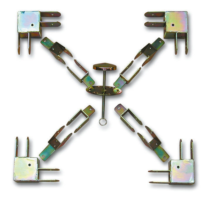 MINUTEX 901 - KIT FERRAMENTA GAZEBO QUADRATO LEGGERO ACCIAIO ZINCO+ A.R.C. MINUTEX