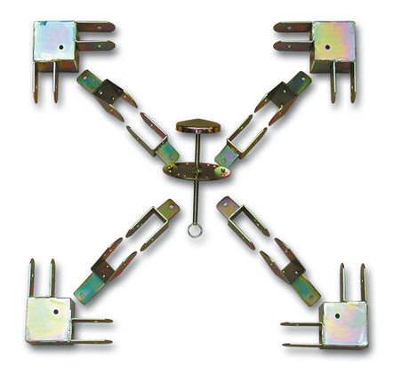 MINUTEX 901 - KIT FERRAMENTA GAZEBO QUADRATO LEGGERO ACCIAIO ZINCO+ A.R.C. MINUTEX