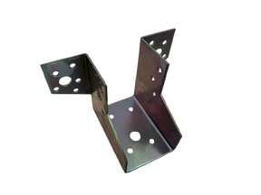 Supporto per travi tipo aperto Minutex in acciaio zincato 100x110 mm