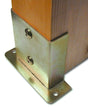 Borchia con esagono filettato M5 Ø16 in ottone grezzo marca MINUTEX