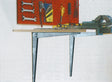 MINUTEX 554MAE - MENSOLA RIBALTABILE PESANTE VERNICIATA MARRONE ETICHETT. MINUTEX